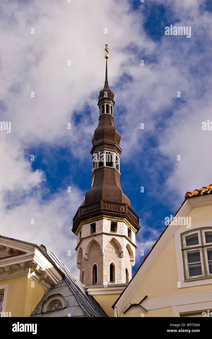 Torri del municipio di Tallin, Estonia, Europa Foto Stock