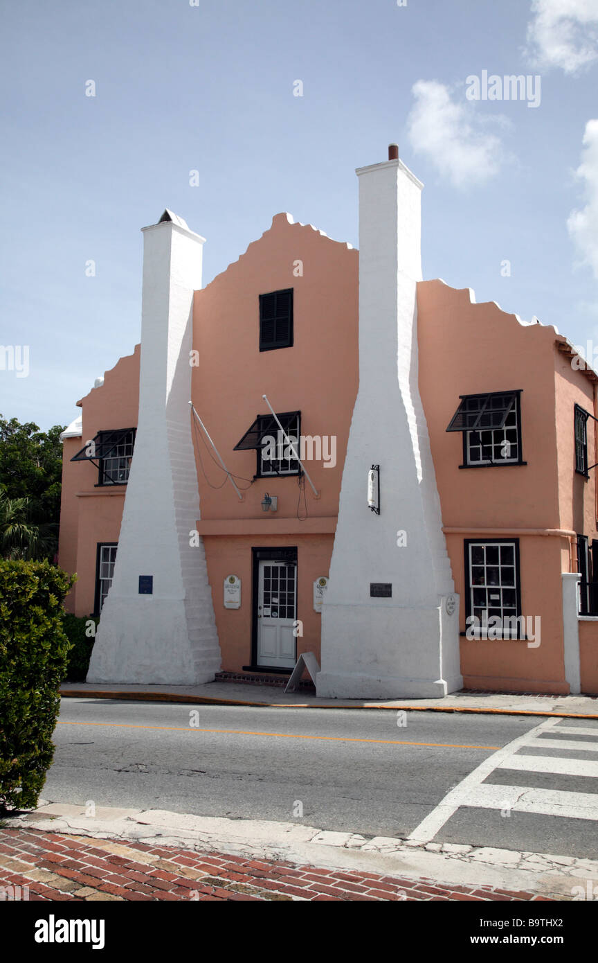 I ladri e i corridori Museum, il Duca di York Street, St George's, Bermuda Foto Stock