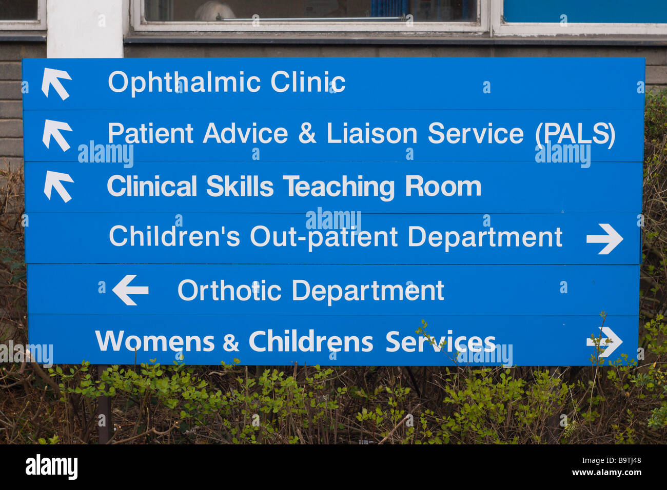 Segno dell'ospedale Foto Stock