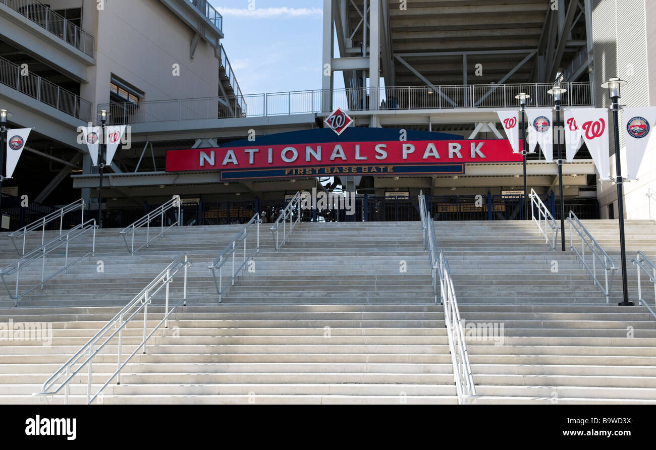 L'ingresso a cittadini Park di Washington DC. Foto Stock