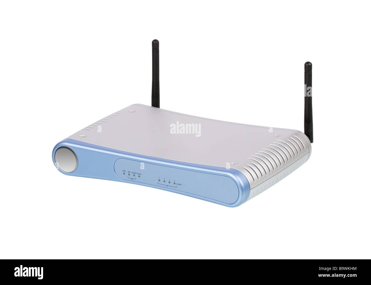 Router isolato tagliare ritaglio sul bianco. Foto Stock