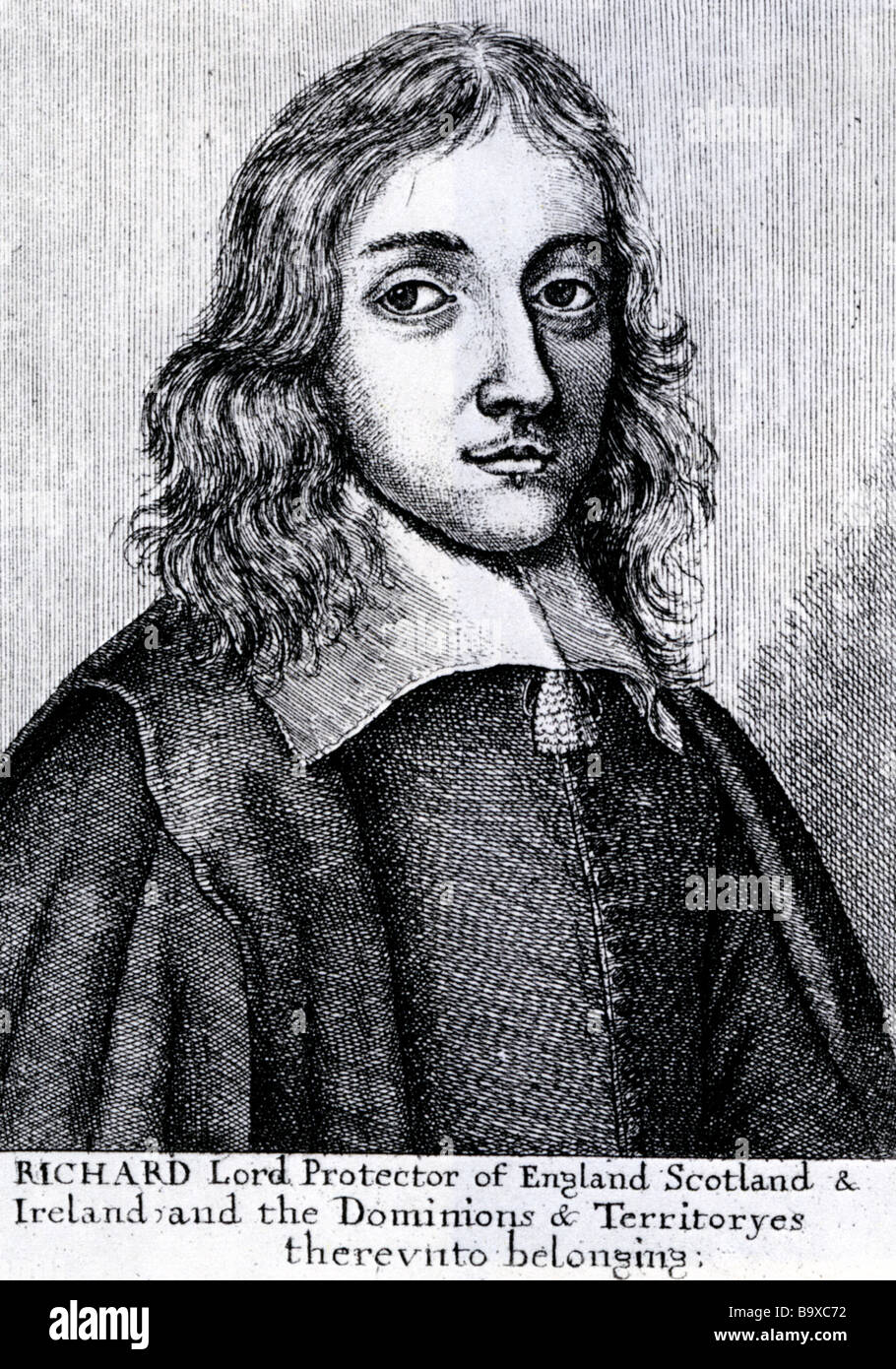 RICHARD CROMWELL terzo figlio di Oliver Cromwell che divenne signore Protector dopo la morte del padre Foto Stock