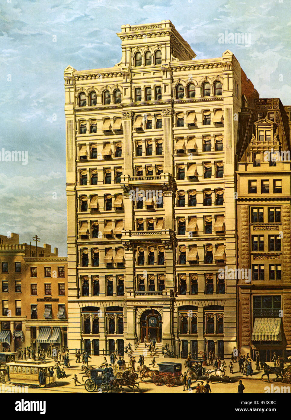 La Standard Oil Company sede a 26 Broadway a New York nel 1890 Foto Stock