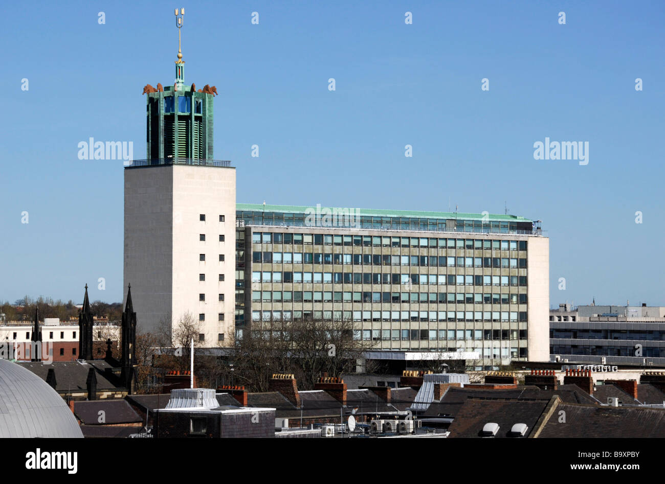 Newcastle civic center Foto Stock