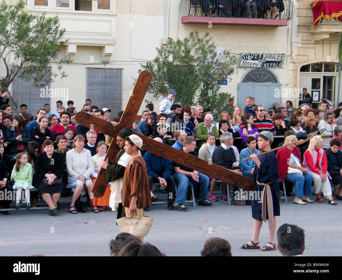 La Passione di Cristo il Venerdì Santo, Pasqua a Gozo, Malta Foto Stock