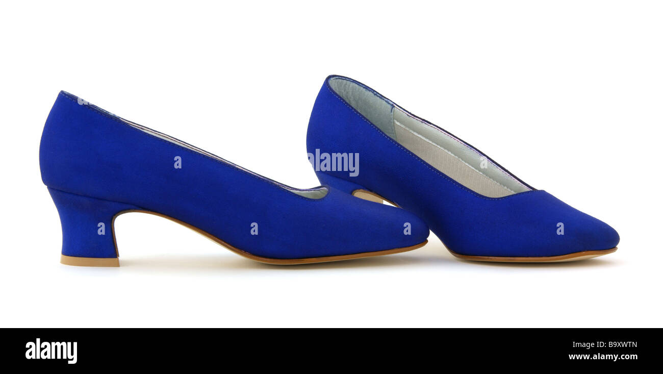 Onorevoli scarpe blu Foto Stock