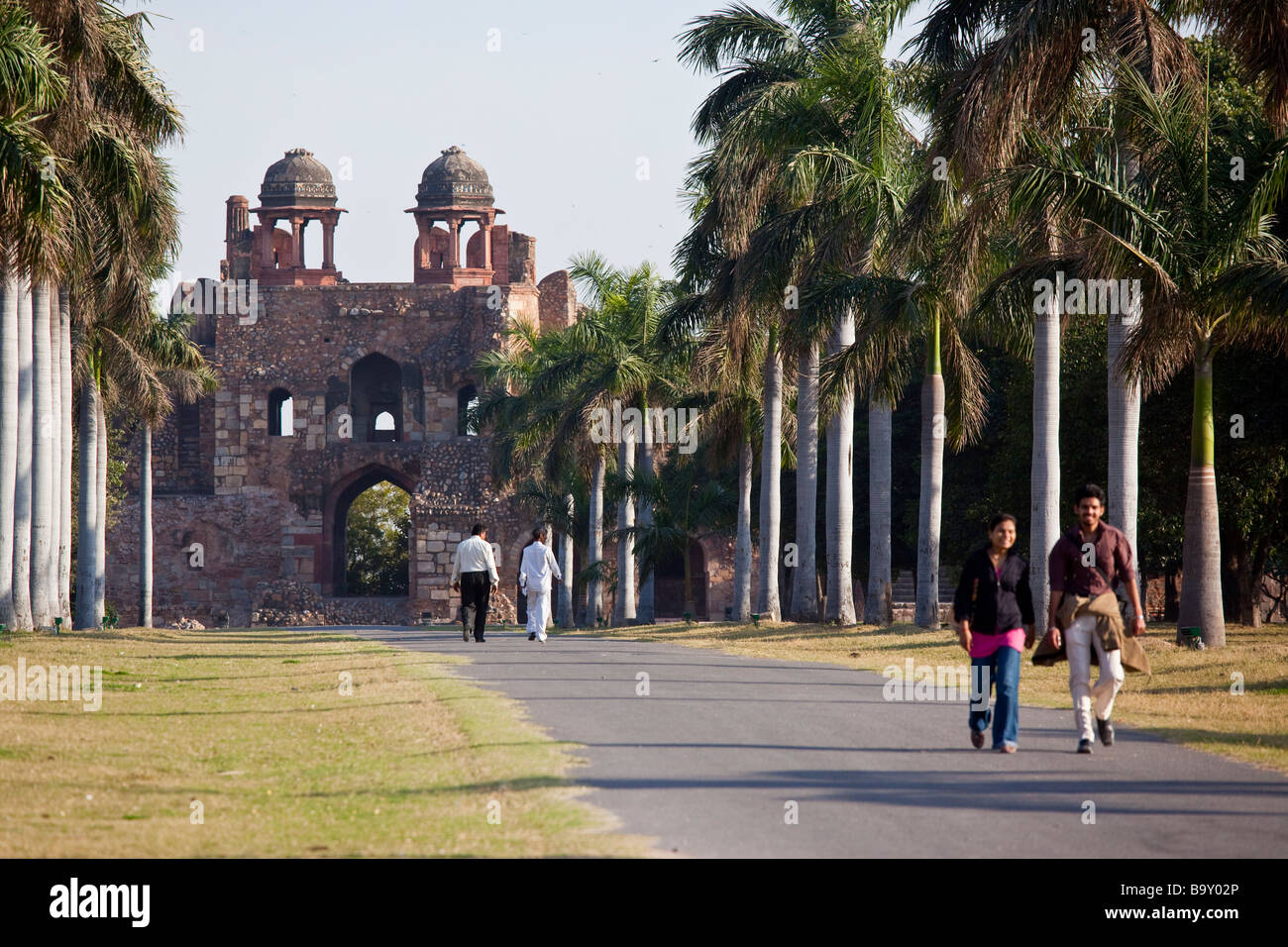 Purana Qila Fort a Delhi in India Foto Stock