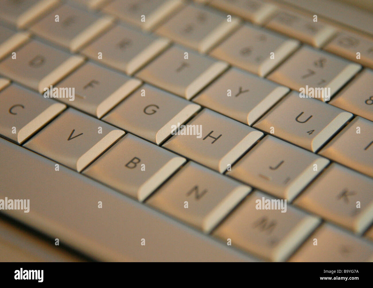 Chiavi di computer vicino la sezione Foto Stock