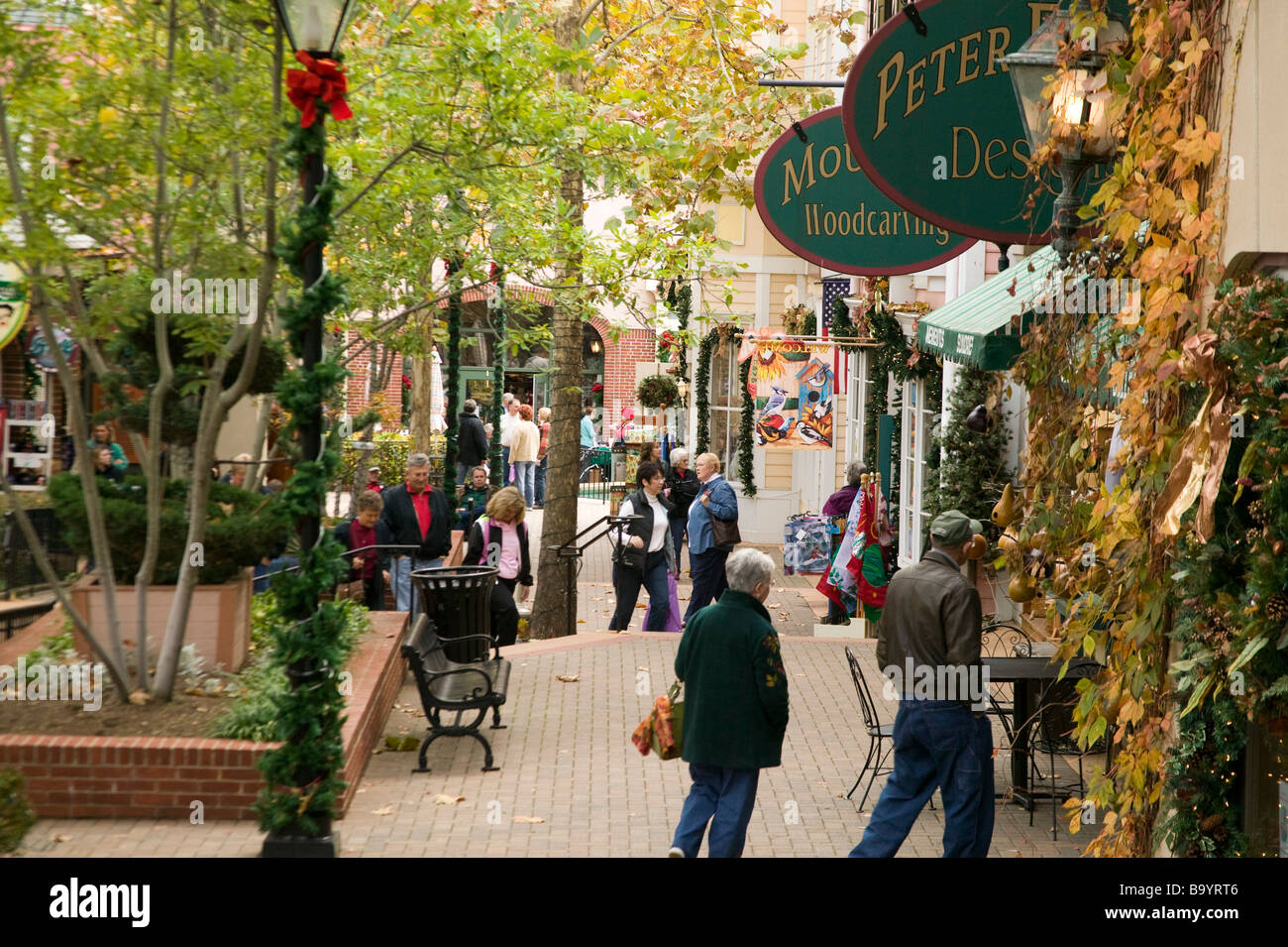 Branson Missouri acquirenti di Natale Foto Stock