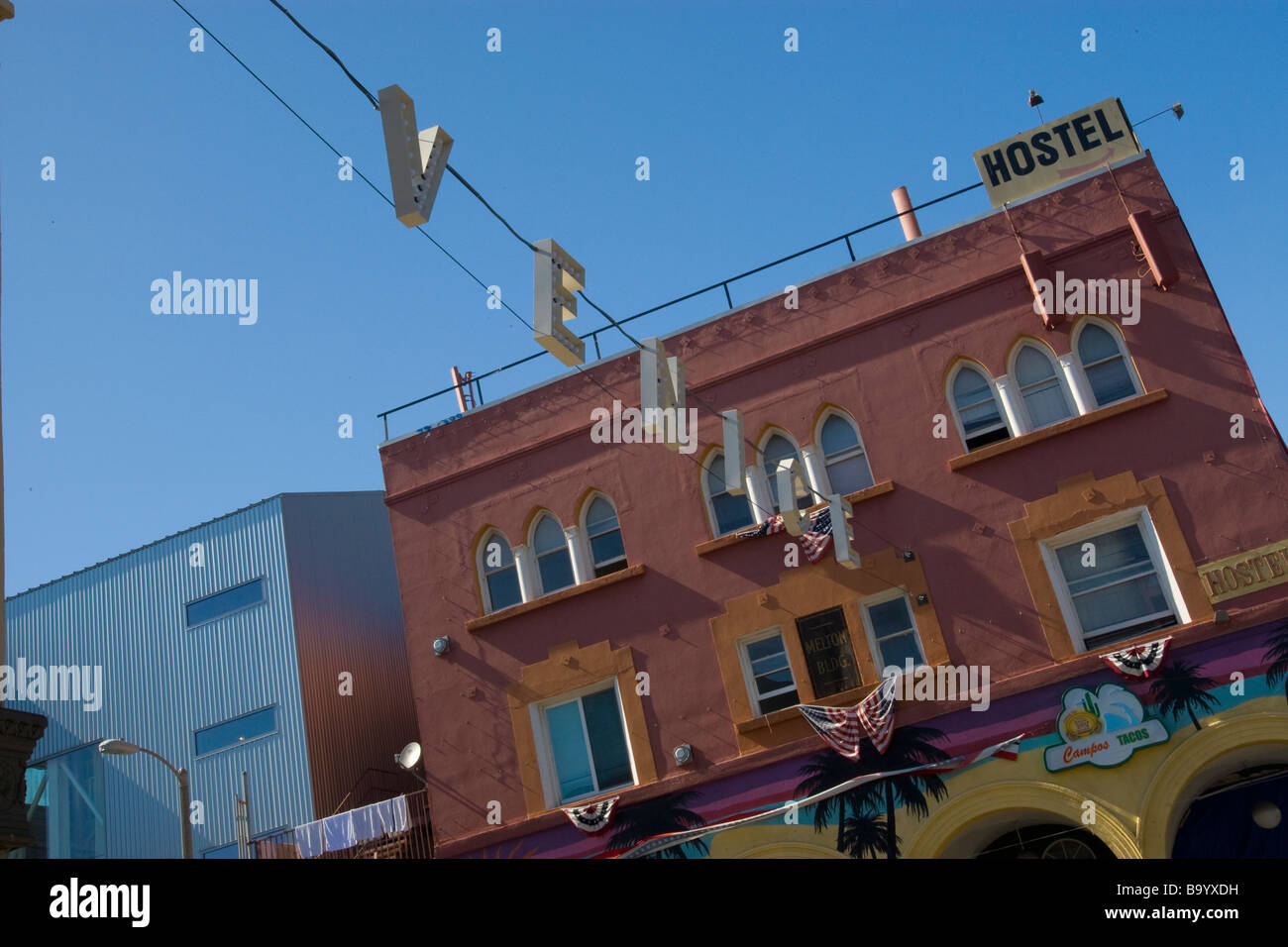 Una spiaggia venezia sign in Venice California Foto Stock