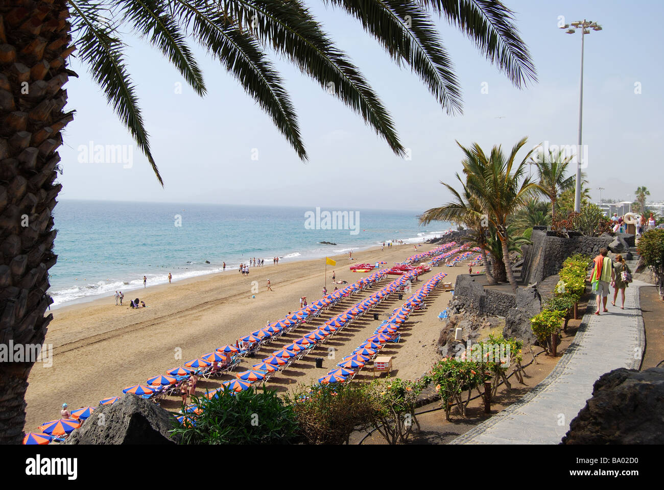 Playa Blanca, Puerto del Carmen, Lanzarote, Isole Canarie, Spagna Foto Stock