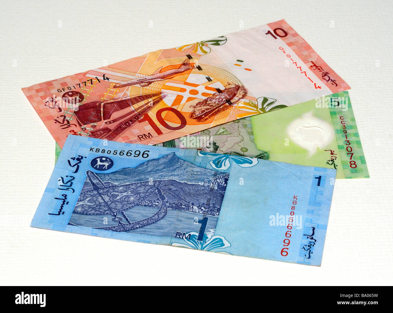 Banconote malese Foto Stock