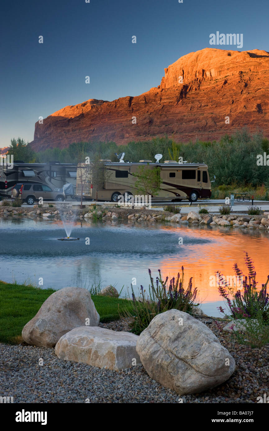 Il Portale RV Resort Moab Utah Foto Stock