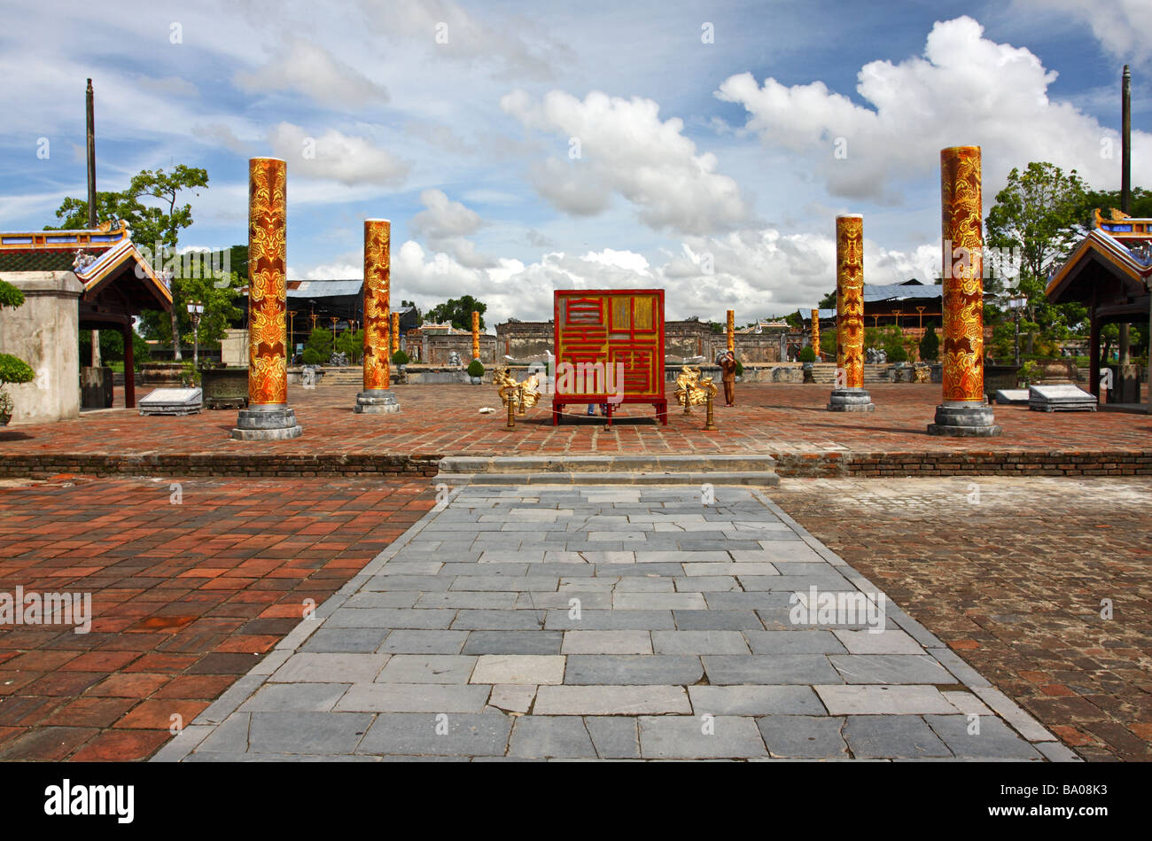 All'interno della Cittadella Vecchia. Hue, Vietnam Foto Stock
