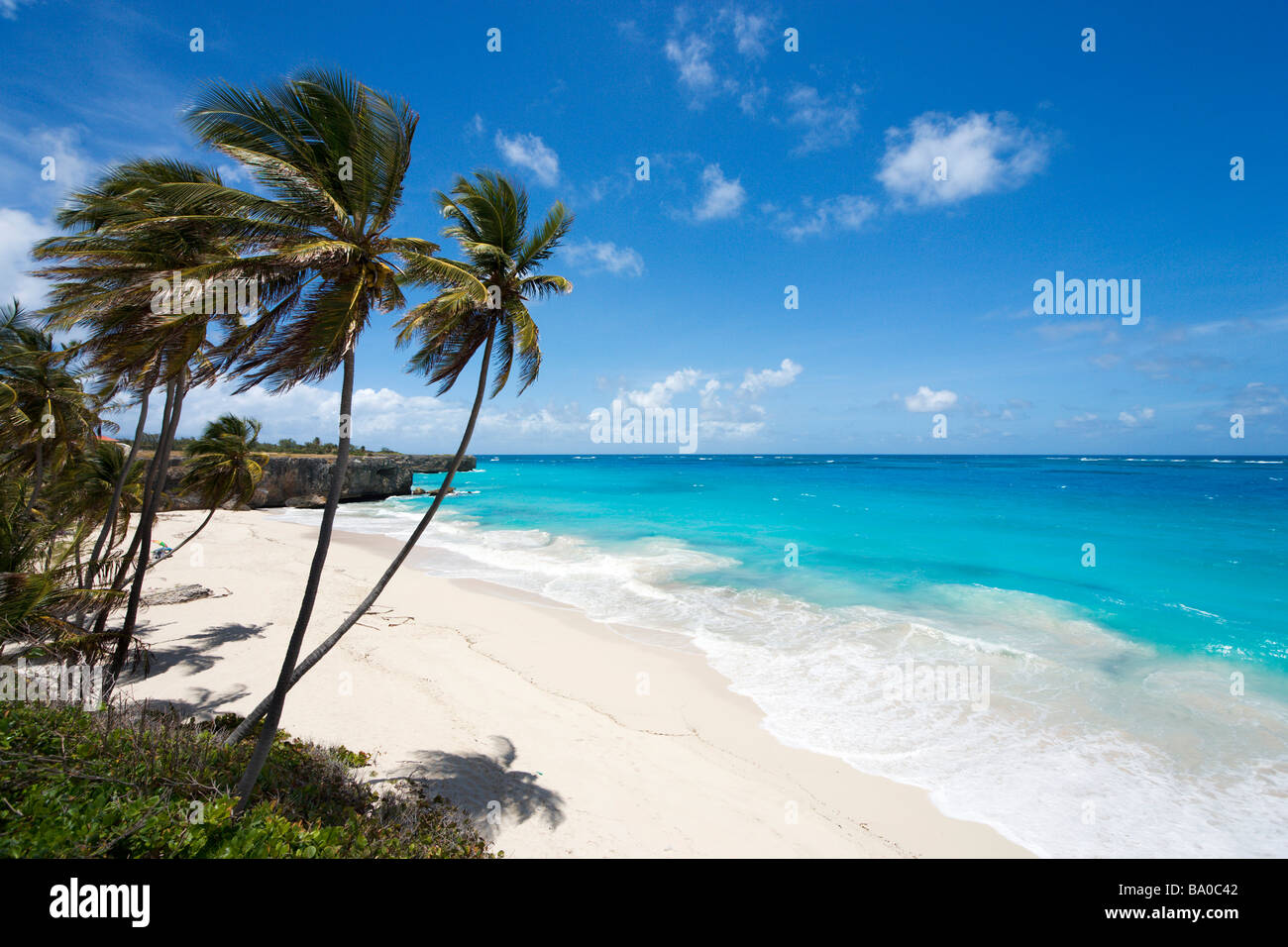 Fondo Bay sulla costa Sud Est, Barbados, Piccole Antille, West Indies, dei Caraibi Foto Stock