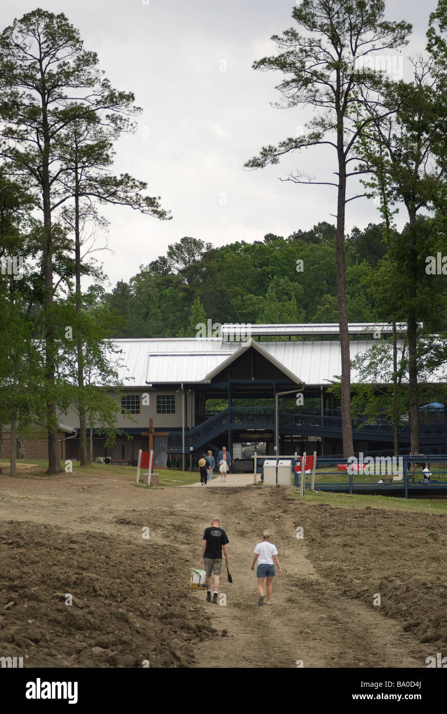 Cratere dei diamanti è stato parco vicino a Murfreesboro, Arkansas. Foto Stock