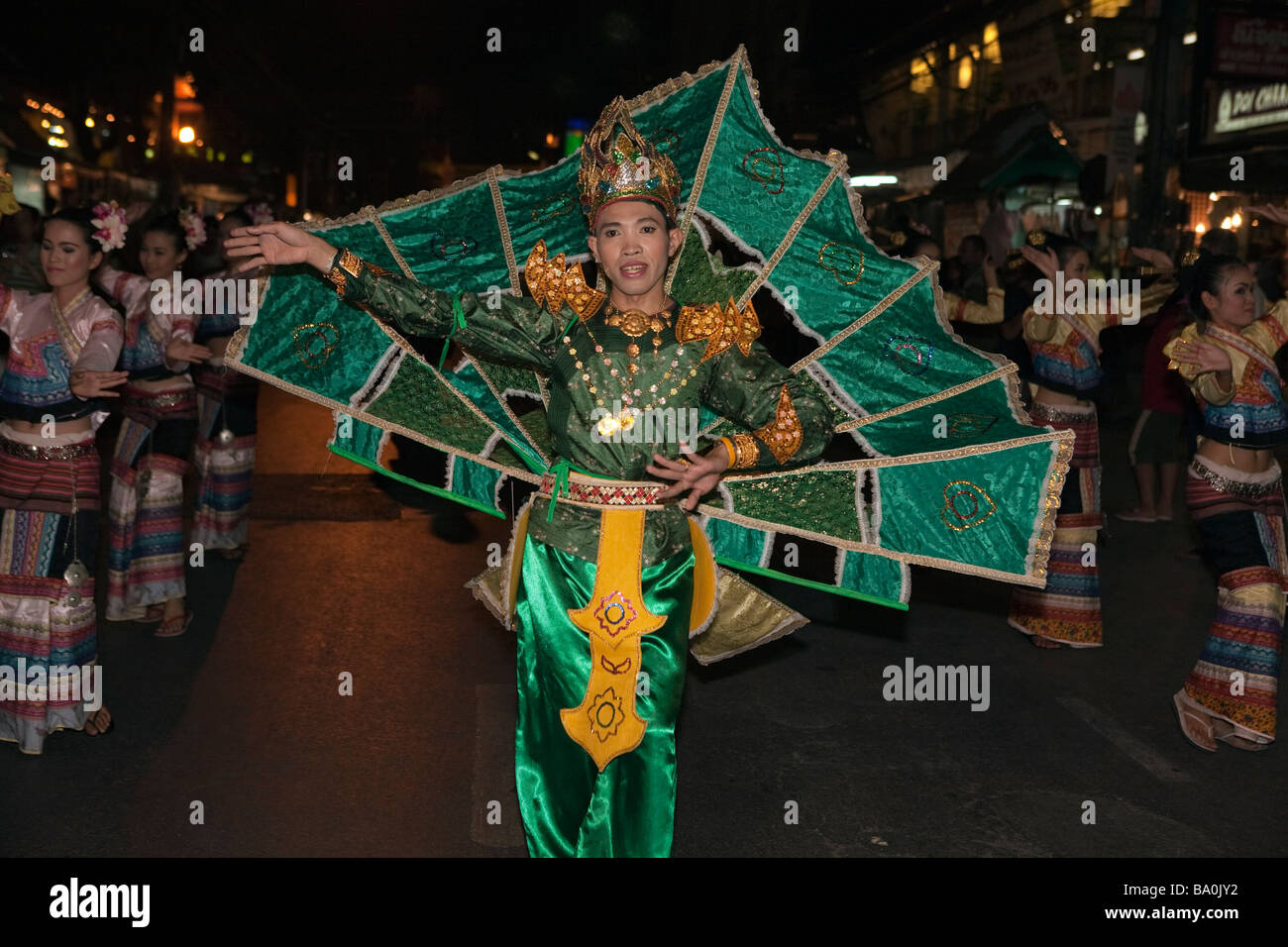 Loy Krathong, Yee Peng o Yi Peng Festival Chiang Mai Thailandia Foto Stock