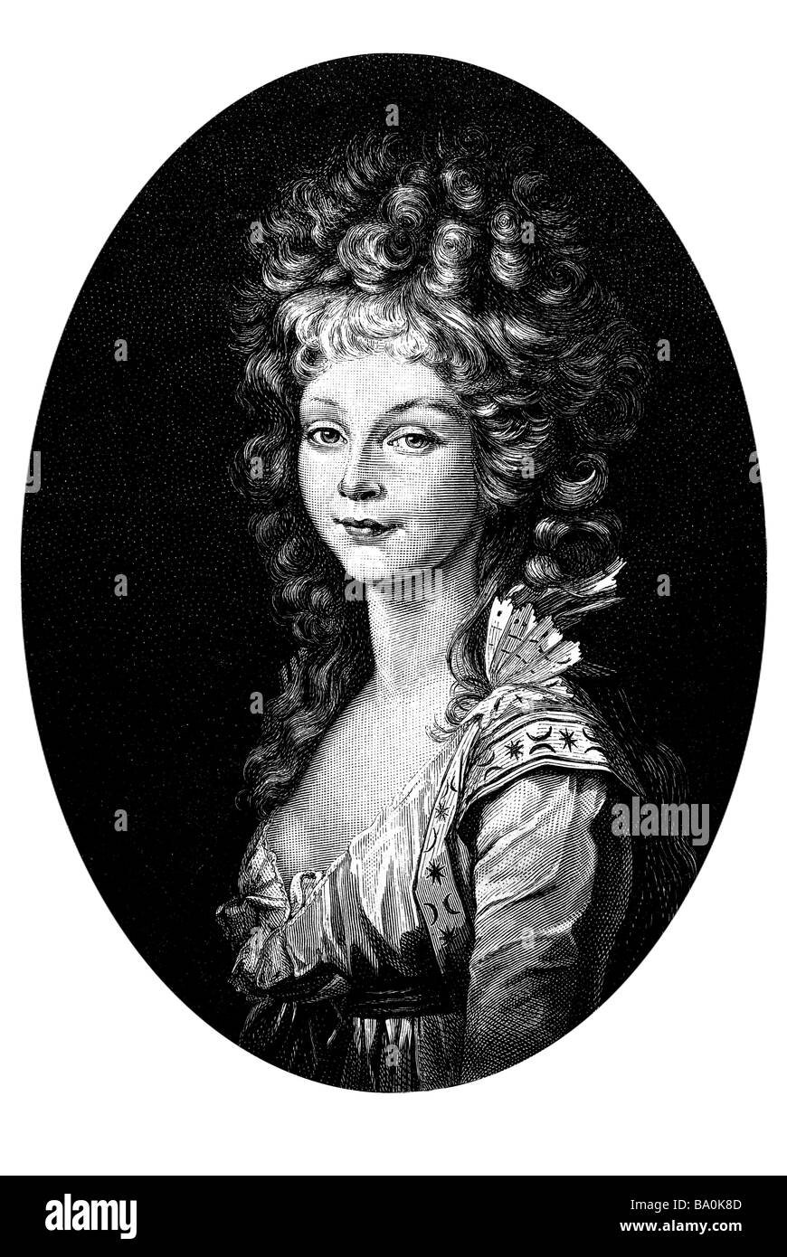 Luise Auguste Wilhelmine Amalie (Luisa Augusta Wilhelmina Amelia) Foto Stock