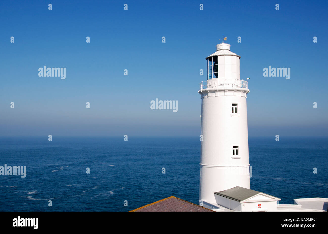 Trevose Head Lighthouse vicino a Padstow in Cornovaglia,uk Foto Stock