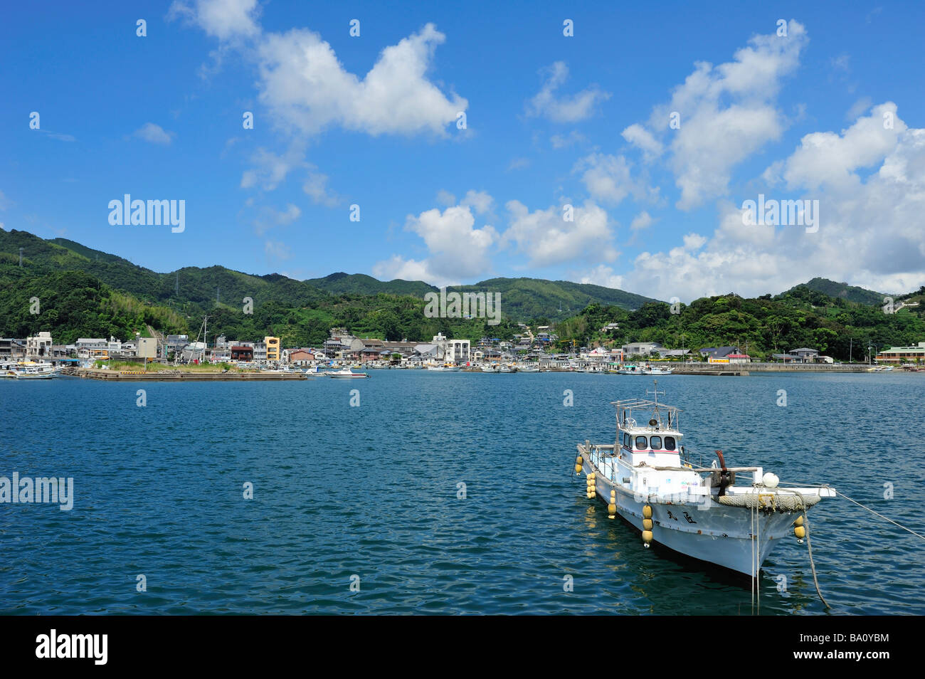 Mogi Harbour, Prefettura di Nagasaki, Kyushu, Giappone Foto Stock