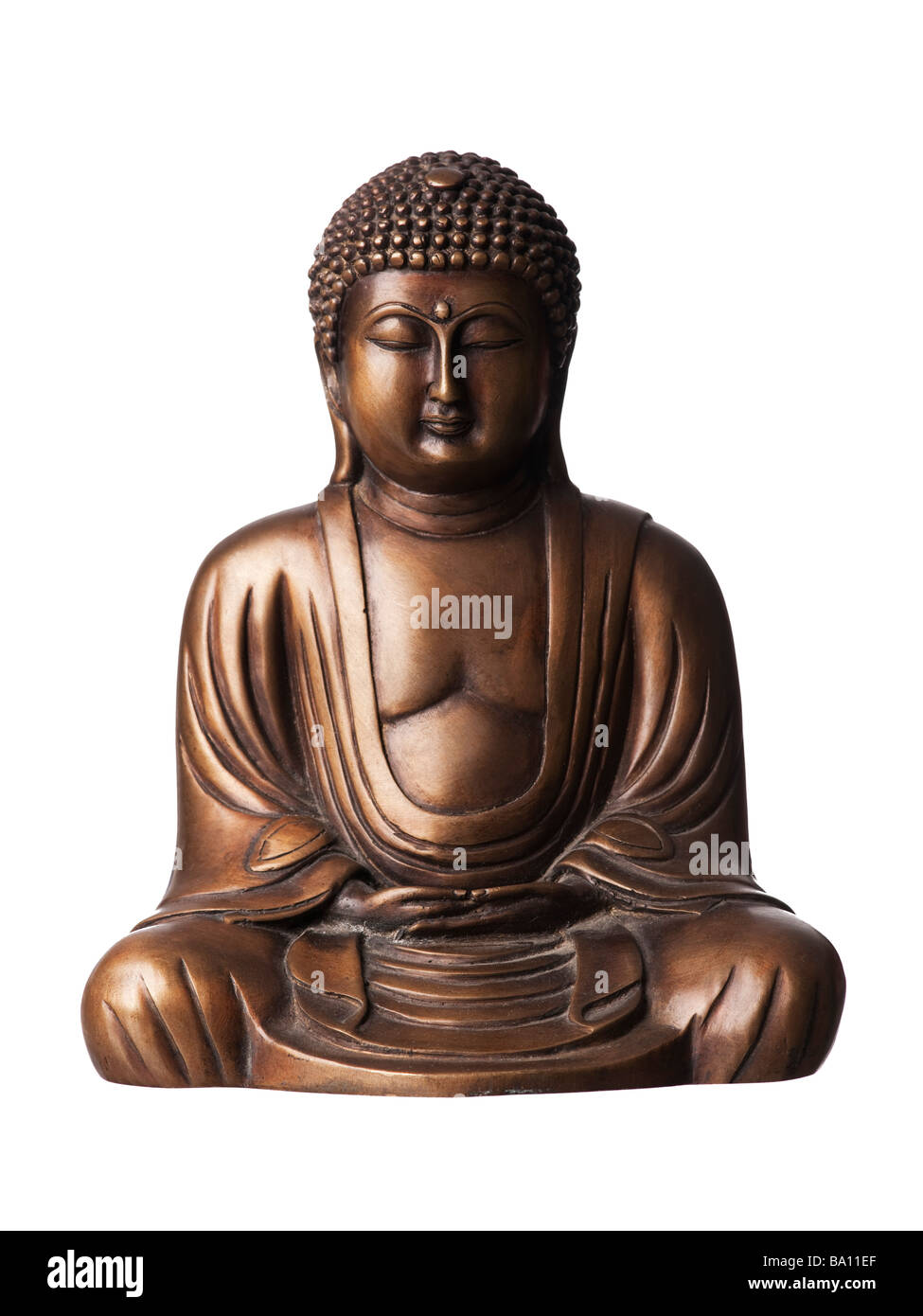 Il bronzo statua del Buddha Foto Stock