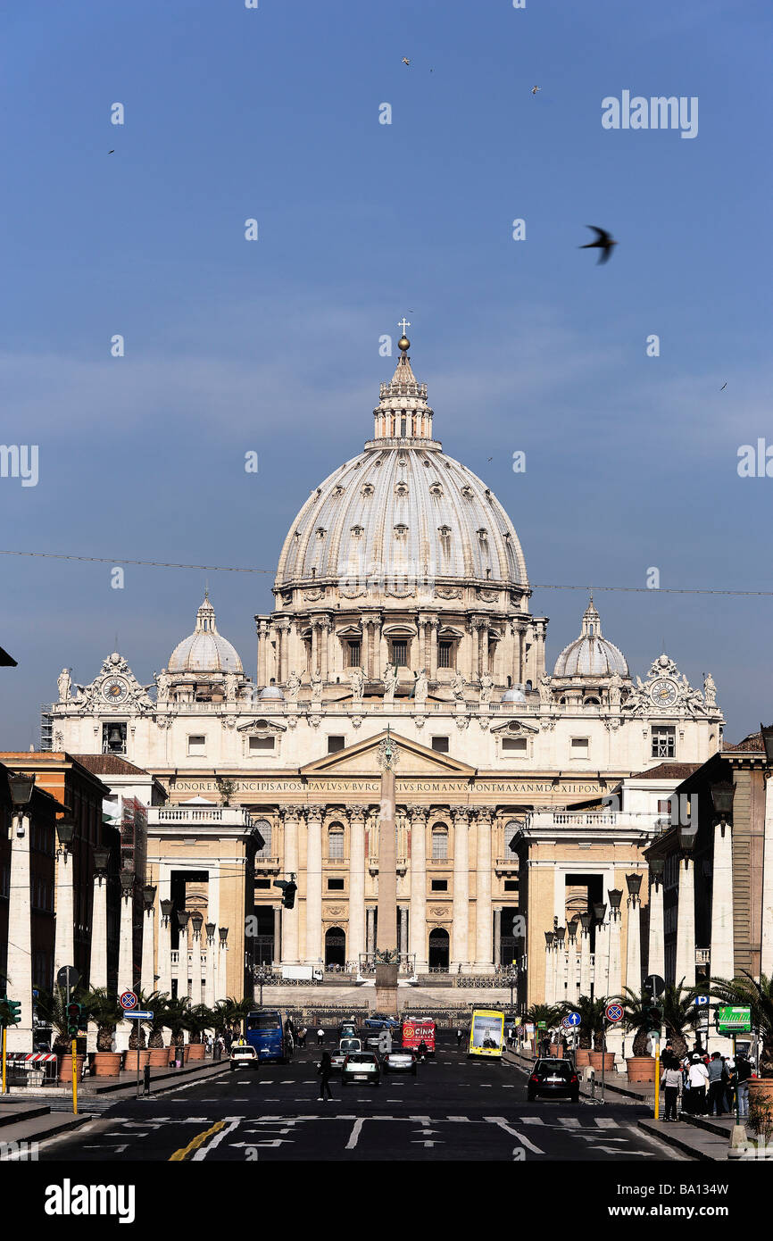 Basilica di San Pietro Città del Vaticano Roma Italia Foto Stock