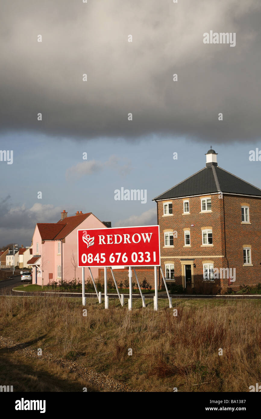 Un Redrow Homes in sviluppo Heybridge Essex Foto Stock