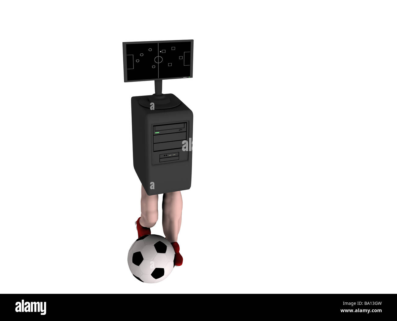 Un concetto di evoluzione dei giochi. Dalla linea monocromatico in base a virtualmente la vita come Foto Stock