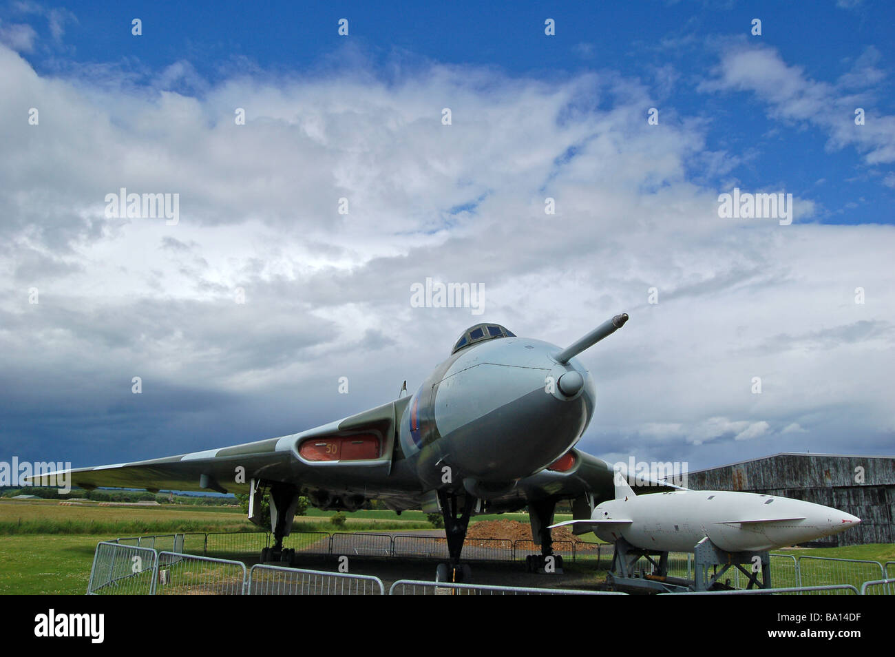 Avro Vulcan Bomber presso il Museo Nazionale di Volo, Scozia Foto Stock