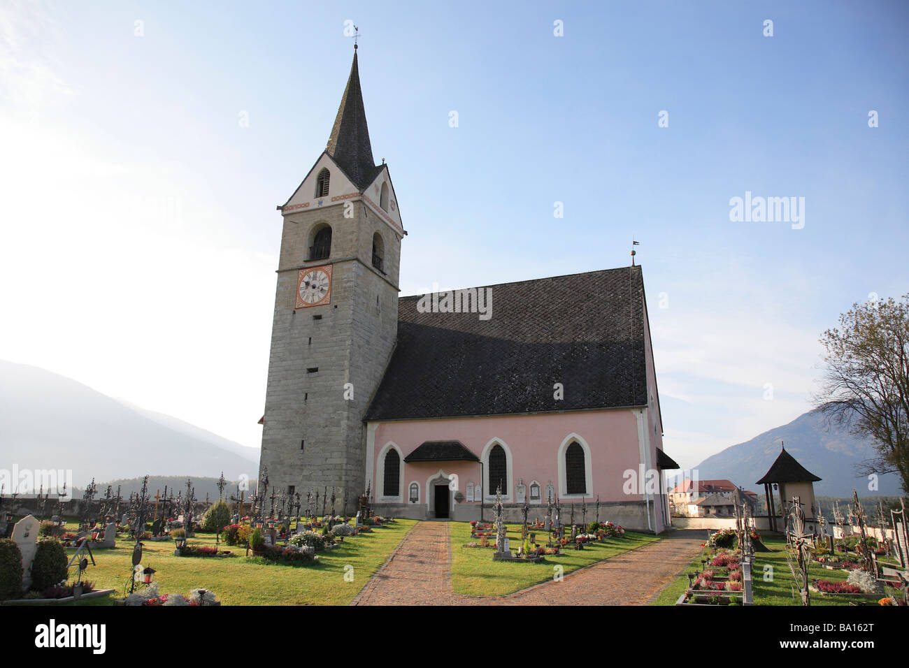 Chiesa di Rodeneck Südtirol Italien Foto Stock