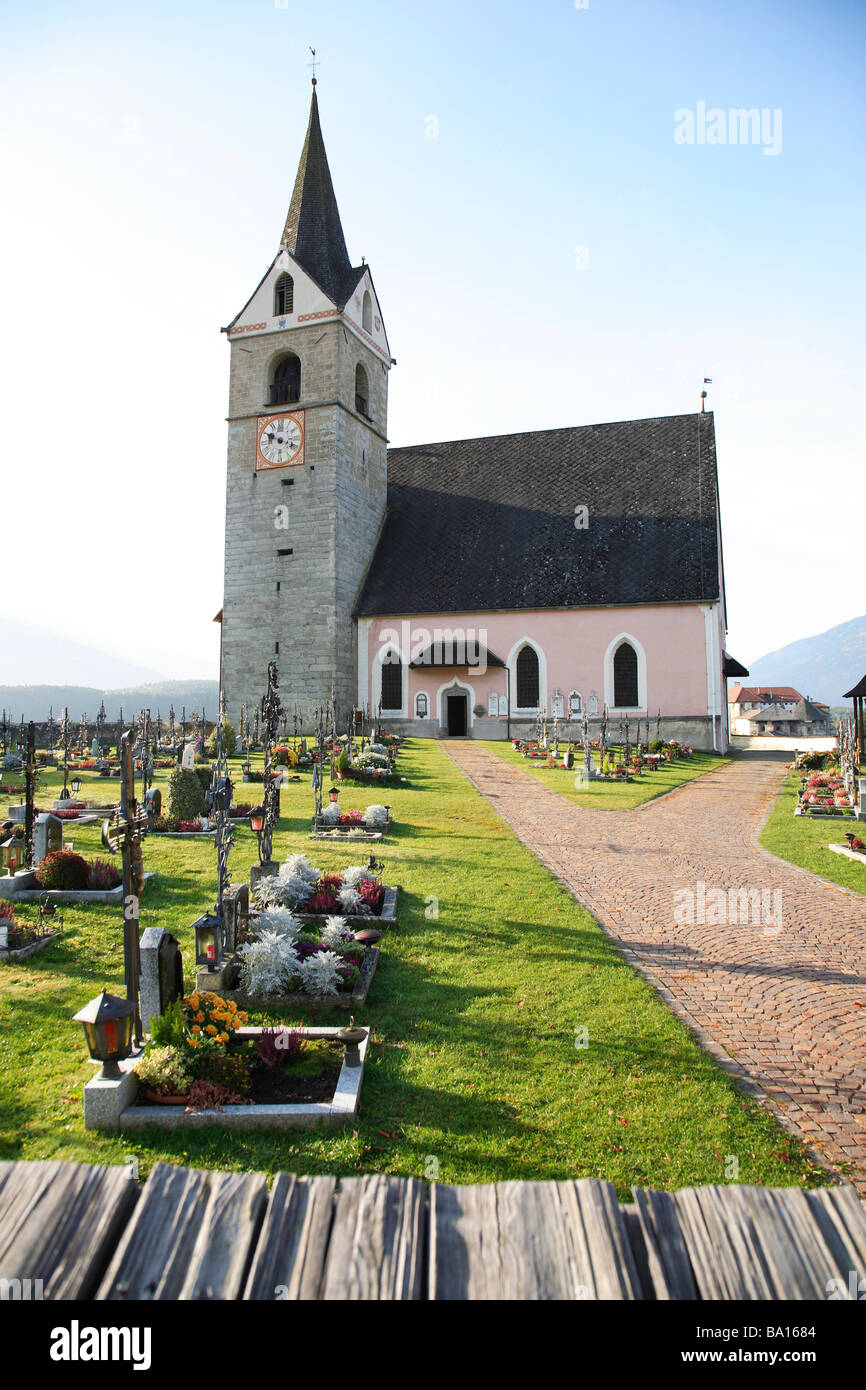 Chiesa di Rodeneck Südtirol Italien Foto Stock