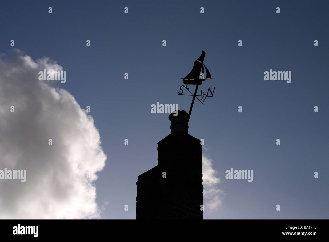 Meteo Newlyn vena Cornwall Regno Unito Foto Stock