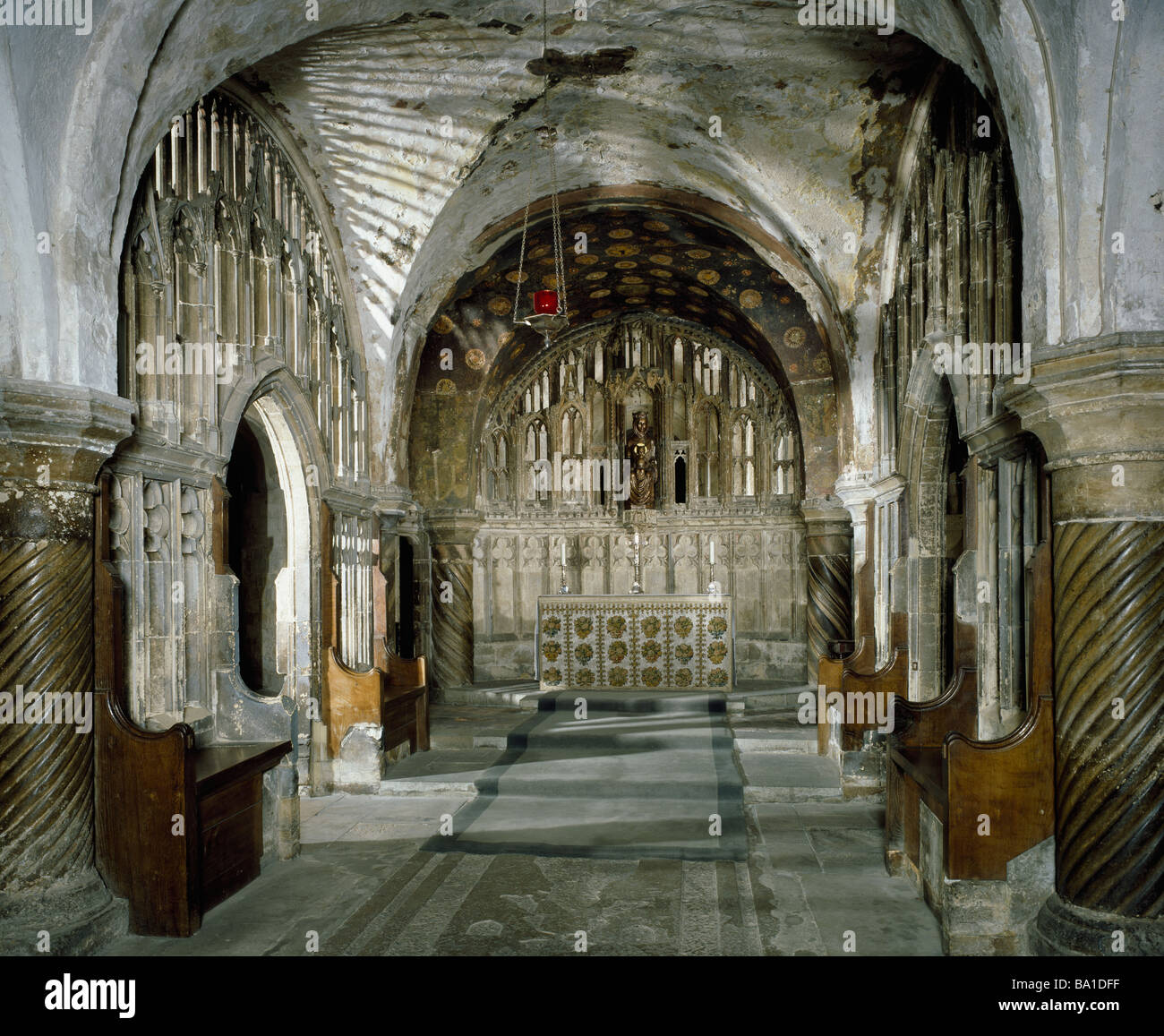 La Cattedrale di Canterbury e la cappella di Nostra Signora Undercroft Foto Stock