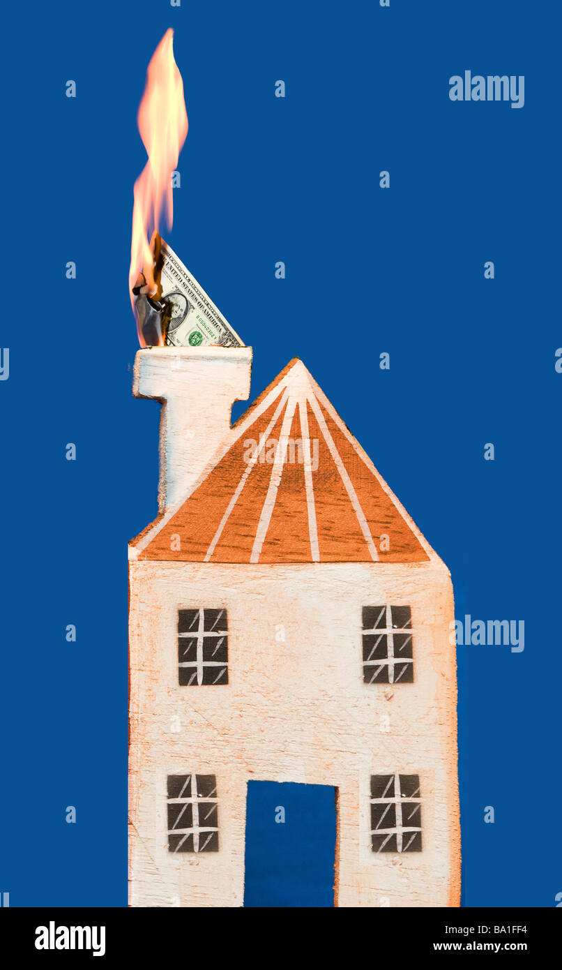 Illustrazione di elevata dei costi del gas Foto Stock