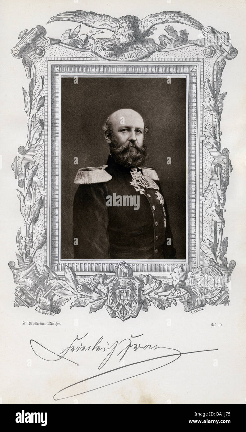 Federico Francesco II, 28.2.1823 - 15.4.1883, Granduca di Großherzog von Mecklenburg-Schwerin 7.3.1842 - 15.4.1883, , ritratto, Foto Stock