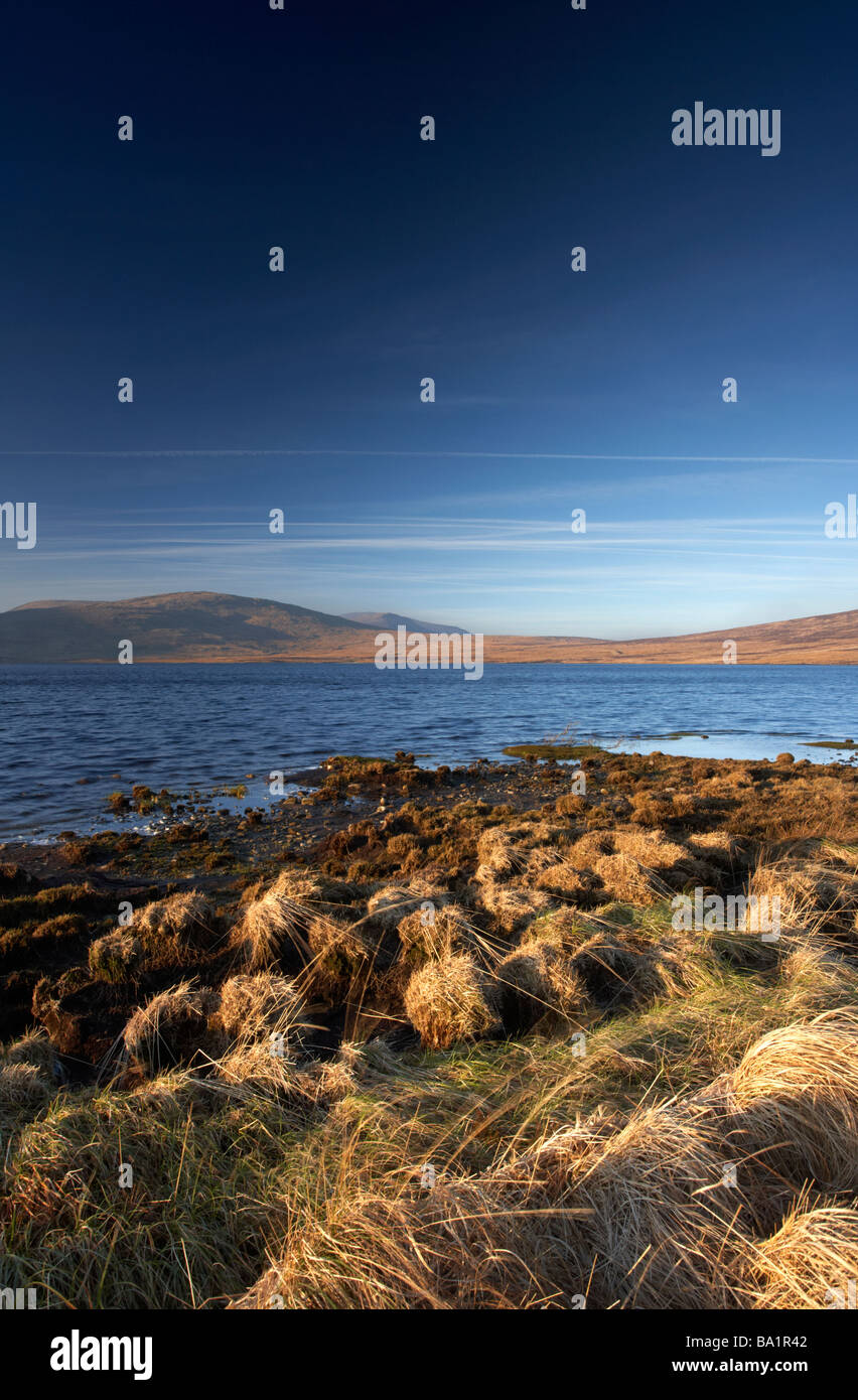 Spelga Dam serbatoio nel cuore della Mourne Mountains Irlanda del Nord Regno Unito Foto Stock