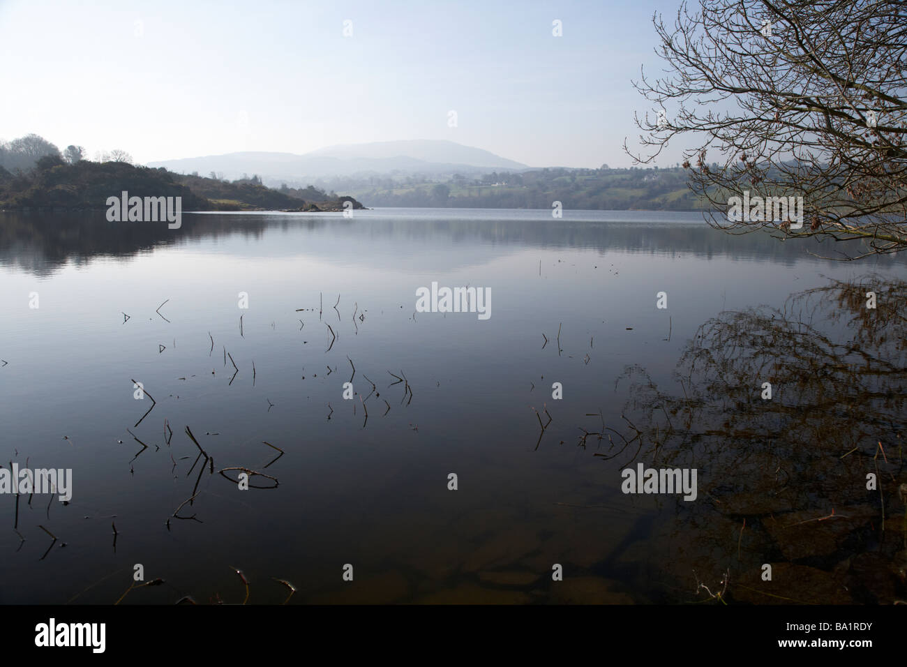 Camlough lago nel sud della contea di Armagh nell'Irlanda del Nord Regno Unito Foto Stock