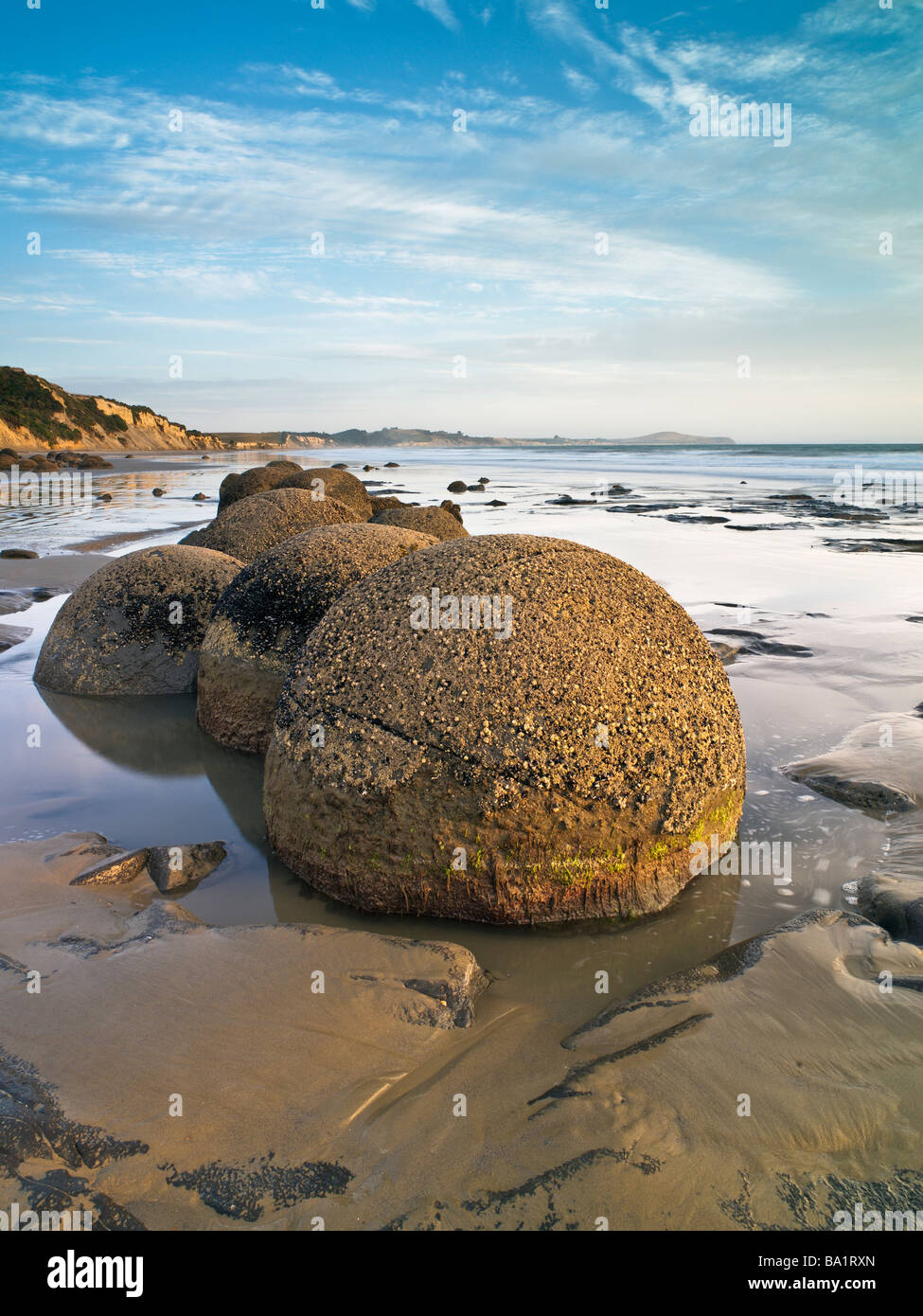 I massi Moeraki, Nuova Zelanda Foto Stock