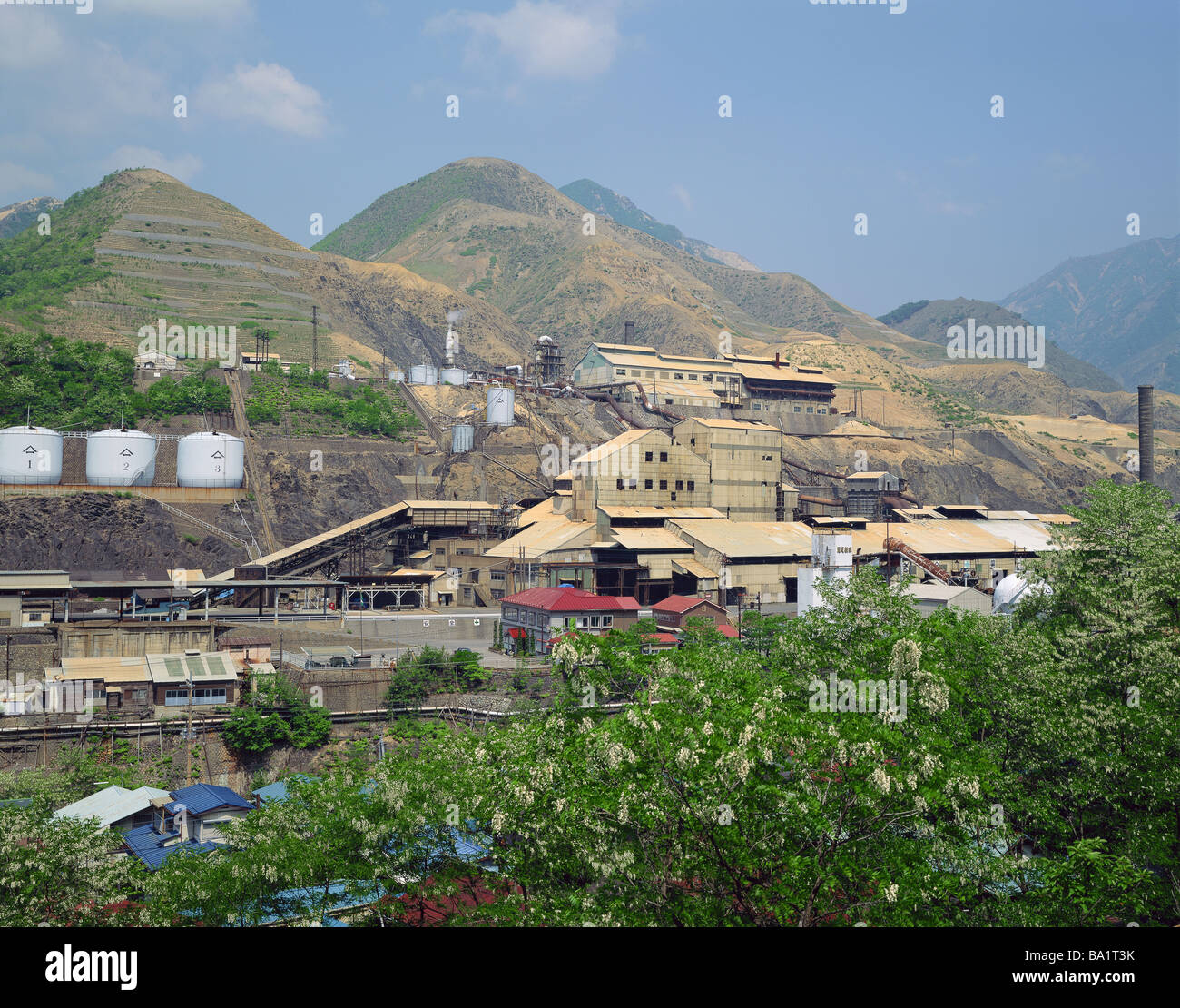 Ashio Smelting posto, Prefettura di Tochigi Foto Stock