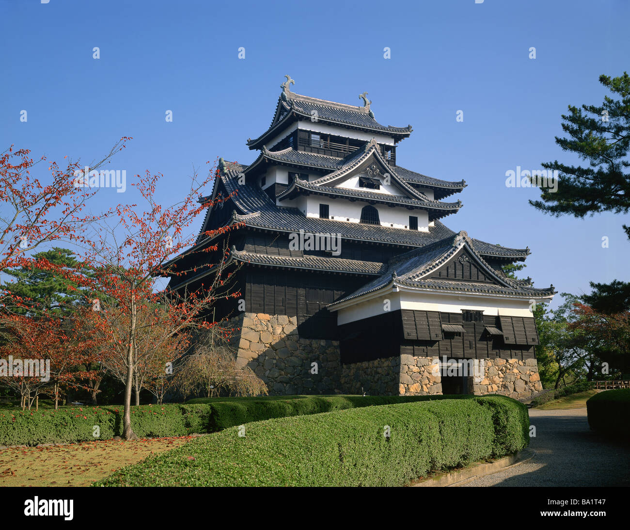 Matsue Castello alla prefettura di Shimane in Giappone Foto Stock