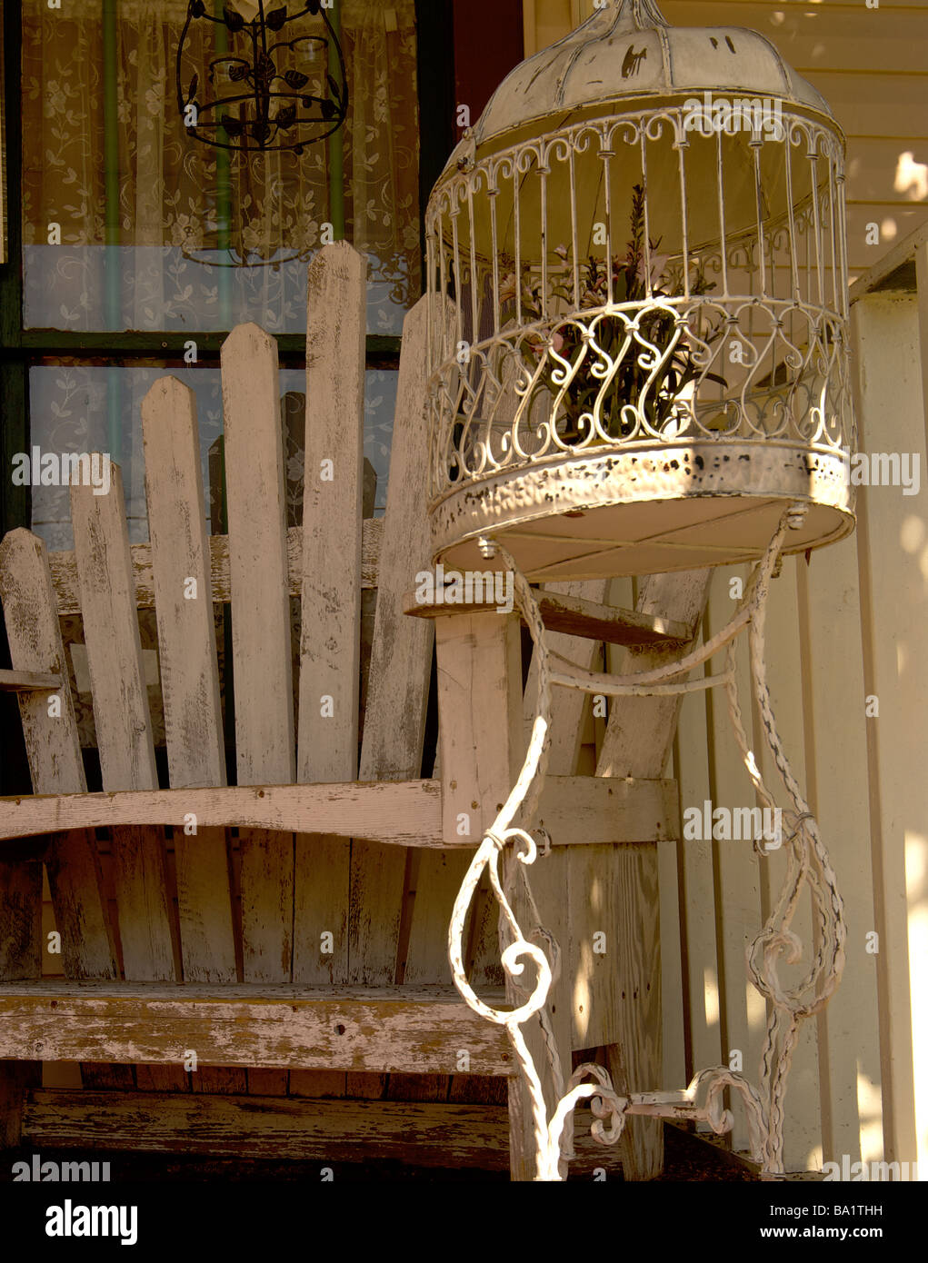 Area di appoggio in un negozio nella città vecchia molla Texas Foto Stock