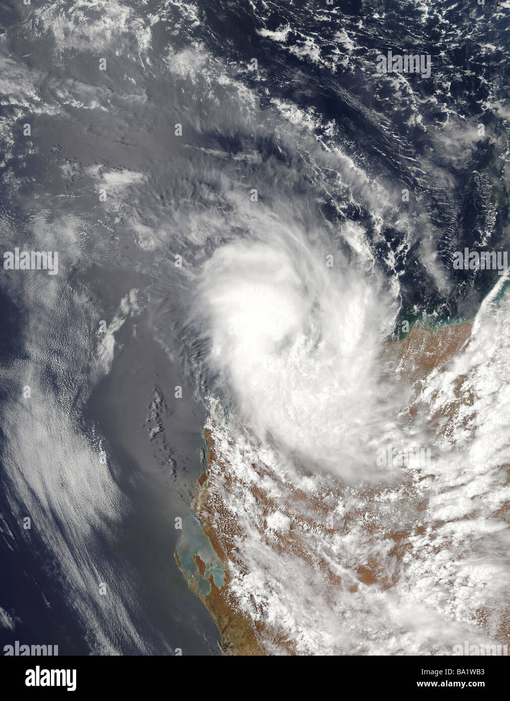 26 gennaio 2009 - Il ciclone tropicale Dominic in Australia. Foto Stock