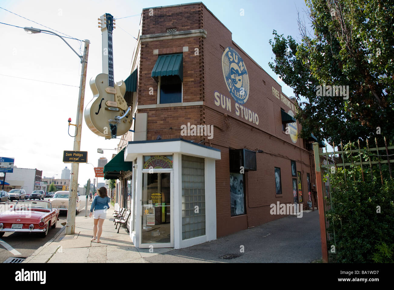 Sun Recording Studios in Memphis TN casa di Elvis e Rock and Roll Foto Stock