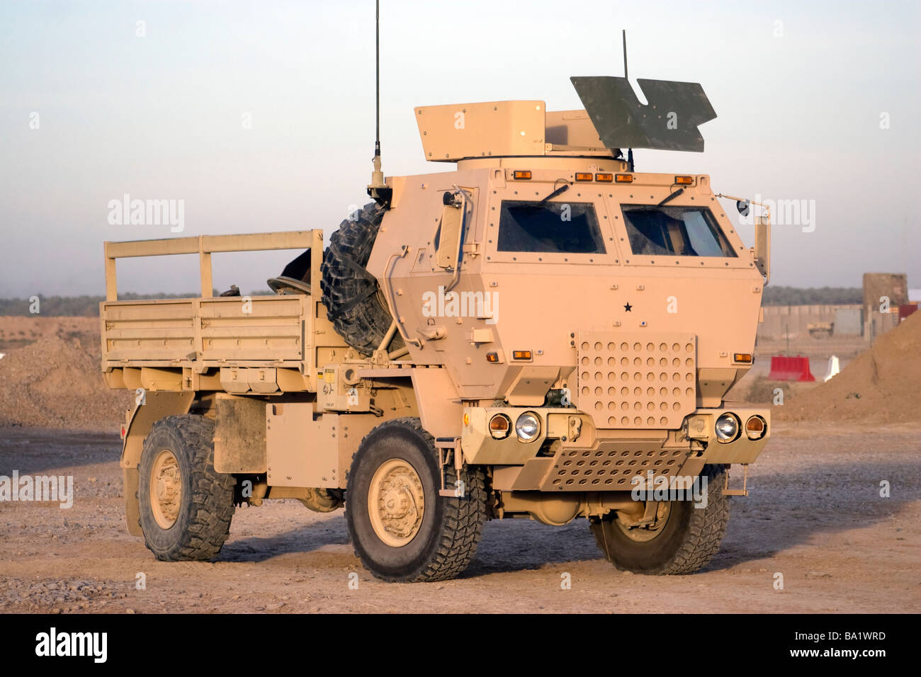 Baqubah, Iraq - US Army armored carrello. Foto Stock