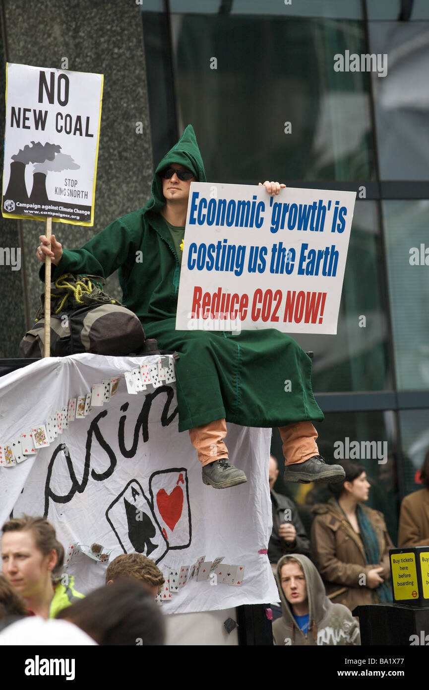I manifestanti in G20 Dimostrazione Foto Stock