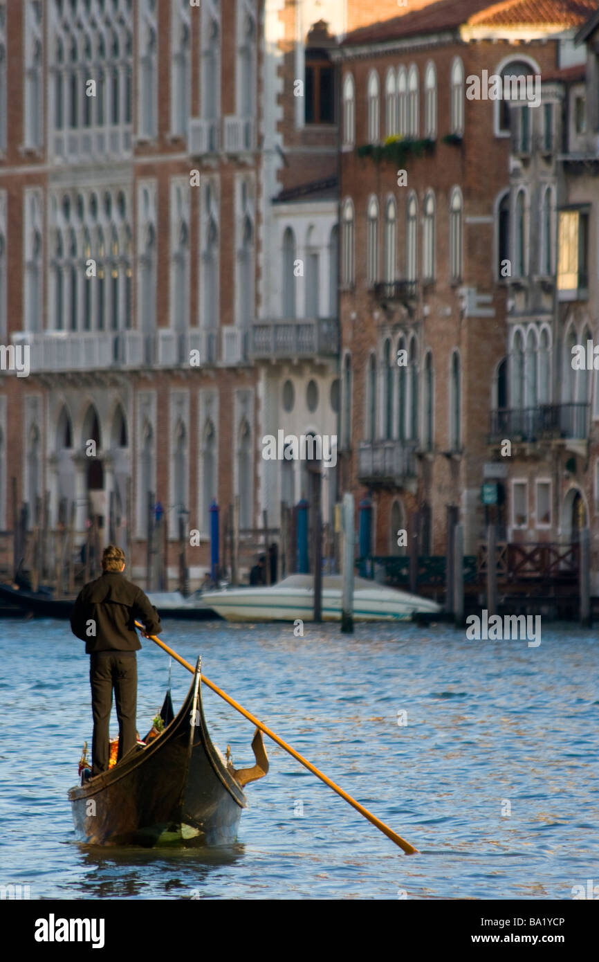 Gondola a Venezia Italia Foto Stock