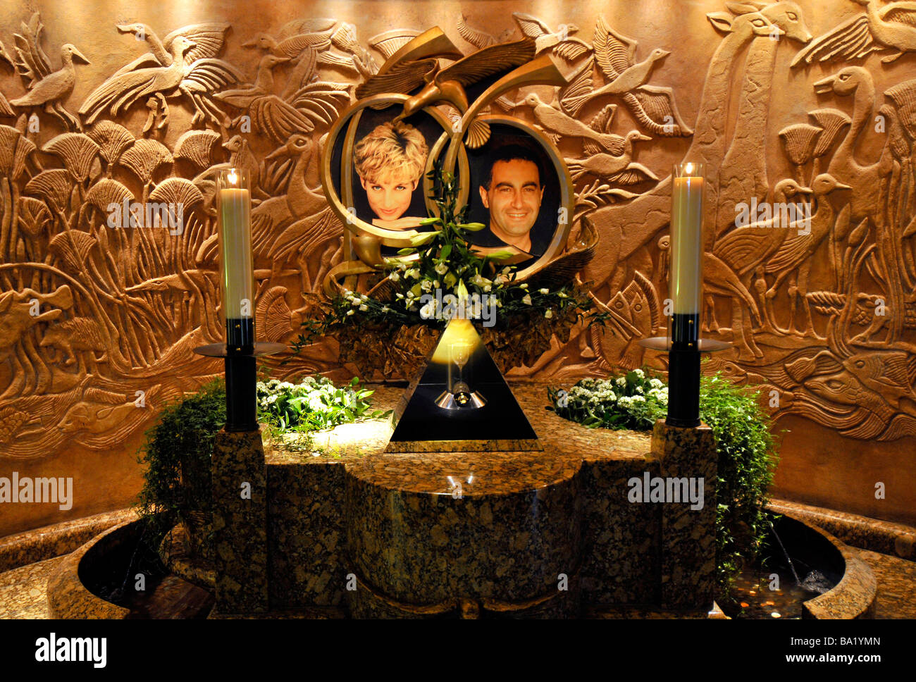 Memorial a Harrods per la Principessa Diana e Dodi Al Fayed, Londra, Gran Bretagna, Regno Unito Foto Stock