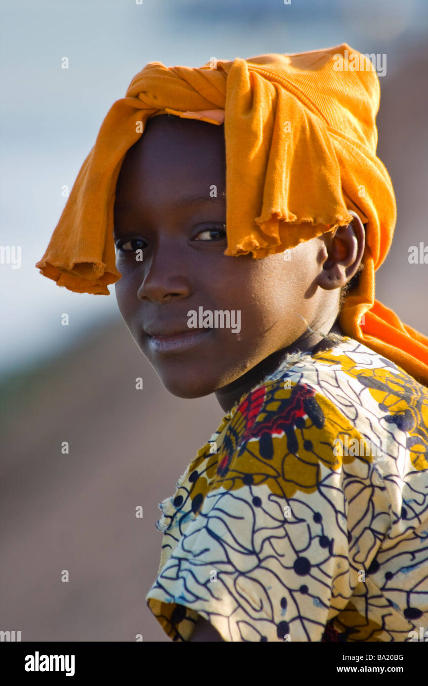 Giovane ragazza di Segou in Mali Africa occidentale Foto Stock