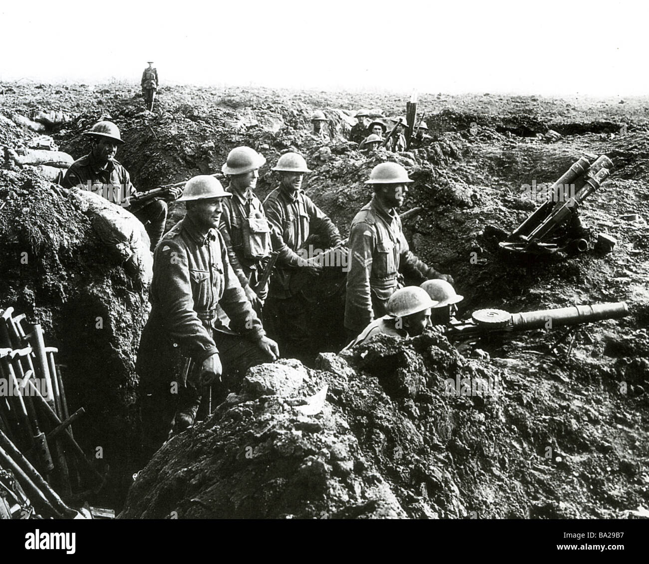 Le truppe britanniche in Francia nella prima guerra mondiale Foto Stock