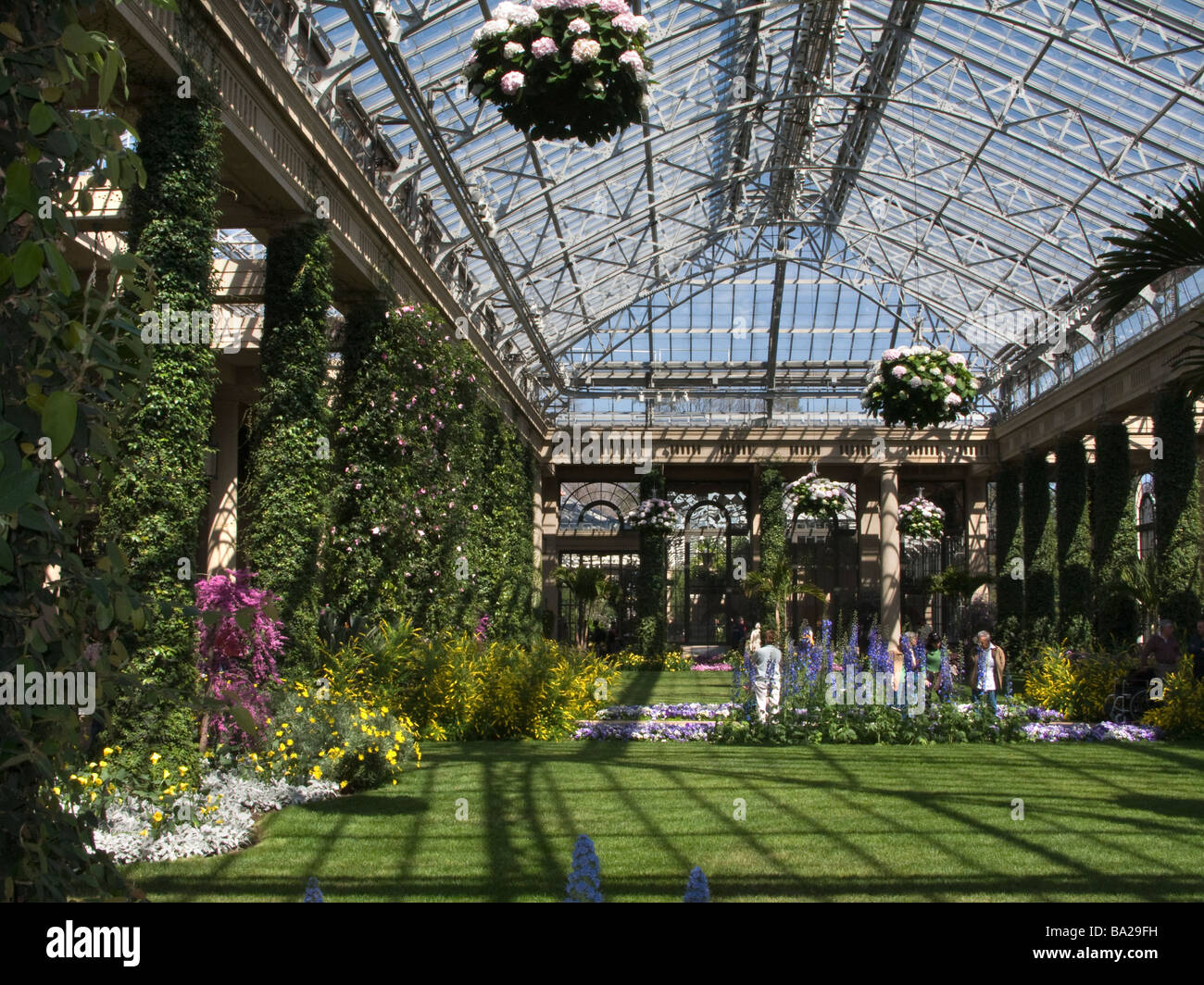 Conservatorio botanico Longwood Gardens Kennett Square CHESTER COUNTY PENNSYLVANIA USA Foto Stock